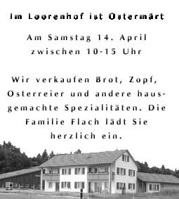 Inserat Ostermrt 2001